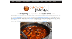 Desktop Screenshot of dutchovenmania.com