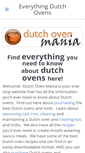 Mobile Screenshot of dutchovenmania.com