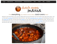 Tablet Screenshot of dutchovenmania.com